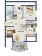 Grundriss - “ Attraktive 4-Zi.- Maisonette-Wohnung mit Balkon in ruhiger Wohnlage“