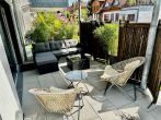"Hochwertige, helle 2,5-Zi.-EG-ETW mit eigenem Garten und TG-Stellplatz in Schorndorf" - Terrasse