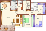 Grundriss - 4-Zi.-ETW mit Balkon und mit großzügigen Garten in Dornstadt. Familienfreundliche Wohngegend